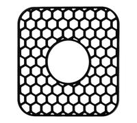 Tapis d'évier de cuisine, protecteur de grille de silicone résistant à la chaleur de 12x11 pouces pour les éviers en porcelaine, conception antidérapante avec fonction de drainage, appartement à la ma
