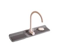 Tapis d'évier en silicone à séchage rapide avec clips amovibles - S'adapte à la plupart des robinets - Empêche les gouttes d'eau et le désordre - Tapis de robinet à séchage rapide