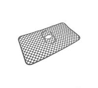 Tapis d'évier en silicone antidérapant avec motif nid d'abeille pour vaisselle Gris 66,5 x 33,5 cm (66,5 x 35,5 cm)