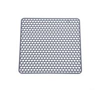 Tapis d'évier en silicone de 30 cm pour protection d'évier de cuisine et séchage de la vaisselle, flexible avec grille de drainage pour réduire l'humidité et aider à la propreté (gris)