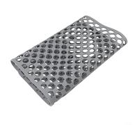 Tapis d'évier en silicone gris, 72,1 x 36,5 cm, pliable, résistant à la chaleur, antidérapant, avec motif nid d'abeille pour égoutter la vaisselle de cuisine