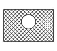 Tapis d'évier en silicone nid d'abeille antidérapant pour séchage rapide Gris 47,3 x 39,7 cm (A)