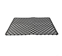Tapis d'évier en silicone pour cuisine, grille de protection inférieure avec trous de drainage, antidérapant et résistant à la chaleur jusqu'à 260 °C, passe au lave-vaisselle, gris (noir)