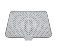 Tapis d'évier en silicone - Tapis d'évier - Plan de travail - Anti-déversement - Séchage rapide - Tapis hygiénique polyvalent pour ustensiles de cuisine