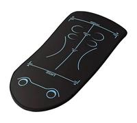 Tapis d'exercice Ab Roller - Tapis de Sol 59x24, Coussin de Fitness Antidérapant, Équipement de Gym Durable | Tapis de Yoga Protection Ventre