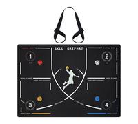 Tapis d'Exercice de Basketball | Entraîneur d'Agilité en Caoutchouc Antidérapant Portable,Tapis D'Entraînement De Dribble Et De Pas De Basket | Pour Développer les Compétences de Dribble, et