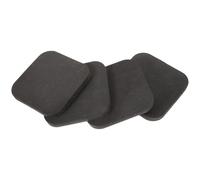 Tapis d'exercice en Caoutchouc 4 Pièces pour Sol, Noir | Protection de Sol, du Bruit Vibrations, Résistance à L'usure, pour Gym et Danse