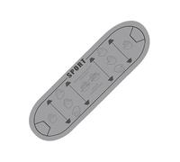 Tapis d'exercice | Équipement de musculation avec marques d'alignement - Tapis de 39,3 x 100 cm pour pilates, étirements, entraînements au sol et de remise en forme