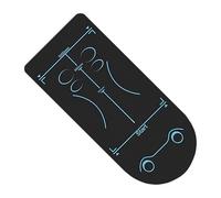 Tapis d'exercice pour AB Roller - d'entraînement musculaire abdominal épais avec marquages | de yoga fitness en tissu | genou l'entraînement base, Correction d