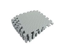 Tapis d'exercice Puzzle Dalles de Sol en Mousse EVA emboîtables, 12 pièces, Tapis d'exercice Puzzle 30 x 30 cm, Tapis de Protection for Salle de Sport(Grey)