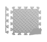 Tapis d'exercice Puzzle Lot de 4 à 24 Tapis de Sol en Mousse EVA for Exercices de Gymnastique, Puzzle, Tapis de Sol emboîtables for entraînement à Domicile(Grey,24 Pcs)