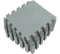 Tapis d'exercice Puzzle Lot de 6/18 Dalles de Sol en Mousse EVA emboîtables for Salle de Sport à Domicile, Jeux, entraînements et Exercices(Grey-30x30cm,12PCS)
