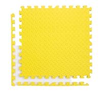 Tapis d'exercice Puzzle Tapis de Fitness Puzzle 4 à 20 pièces, Dalles de Sol en Mousse EVA emboîtables for Salle de Sport à Domicile(Yellow-30x30cm,12PCS)