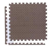 Tapis d'exercice Puzzle Tapis de Fitness Puzzle 4 à 20 pièces, Dalles de Sol en Mousse EVA emboîtables for Salle de Sport à Domicile(Brown-30x30cm,8PCS)