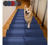 Tapis D'extérieur Antidérapants Pour Marche D'escalier, Résistant À L'usure, Durable, Pour Jours Pluie Ou Neige, Élimine Boue Et Saleté, 1 Lavable Carpettes Escalier Marchettes(Dark red,28 x 240cm)