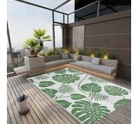 Tapis d'Extérieur Tapis d'Entrée Tapis Décoratif Salon Salle de Séjour Balcon Patio Terrasse Maison Intérieur Gris Clair 190x290 cm PP