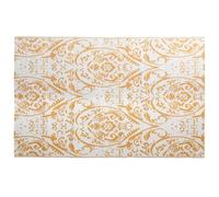 Tapis d'extérieur ARAKIL - Orange et blanc - 190 x 290 cm - En polypropylène - Résistant aux intempéries - Antidérapant - Facile d'entretien - Polyvalent - Pour balcon, terrasse, camping, pique-nique
