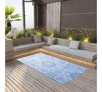 Tapis d'Extérieur Bleu Azuré 160x230 cm PP Entrée Balcon Patio Terrasse vidaXL