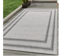 Tapis d'extérieur d'intérieur CURA - CARPETTEX - 120 x 170 cm - Crème - Gris - Autres motifs