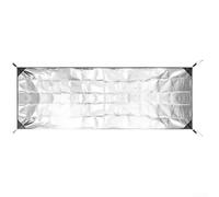 Tapis d'extérieur double face en mousse d'aluminium imperméable et isolant, pour tente de plage et camping (70 x 200 cm)