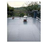 Tapis d'extérieur en caoutchouc robuste avec plaque de diamant pour terrasse, balcon, garage, tapis de sol en différentes tailles, 3 mm d'épaisseur, tapis durable et antidérapant pour une utilisation