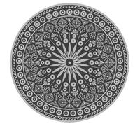 Tapis d'extérieur - ESSCHERT DESIGN - Diamètre 170 cm - Double face - Perméable à l'eau - Moderne