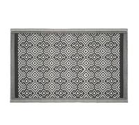 Tapis d'extérieur géométrique 120 x 180 cm Atmosphera - Mandala Noir