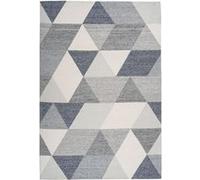Tapis d'Extérieur Géométrique Yoga Gris & Crème 160 x 230 cm