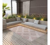 Tapis d'Extérieur Gris 190x290 cm PP Entrée Salon Balcon Patio Terrasse vidaXL