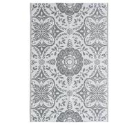 Tapis d'Extérieur Gris Clair 190x290 cm PP Entrée Balcon Patio Terrasse vidaXL