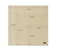 Tapis d'extérieur ignifuge pour barbecue et camping en fibre de verre résistant à la chaleur (50 x 50 cm)
