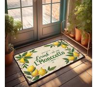 Tapis d'extérieur Lemonade Bliss : Lerink L'Monccello donne vie à chaque gorgée Paillasson d'intérieur antidérapant (50 x 80 cm)