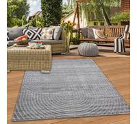 Tapis d'extérieur moderne, résistant aux intempéries, terrasse, anthracite