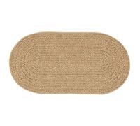 vidaXL Tapis ZIZUR Marron 150 x 80 cm Polypropylène, Tapis Ovale Moderne pour extérieur, résistant aux UV, Parfait pour Votre Jardin, terrasse et Salon