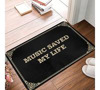 Tapis d'extérieur Music Saved My Life avec bain doux et poids du vent