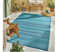 Tapis d'extérieur - NAZAR RUGS - CAPRI - Réversible - Bleu - 150x220 cm