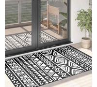Tapis d'Extérieur Noir 120x180 cm PP Moquette Terrasse Balcon Patio vidaXL