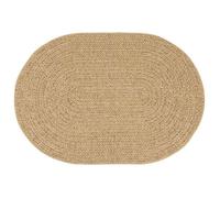 Tapis d'extérieur ovale - vidaXL - 170x120 cm - Marron - Polypropylène - Résistant aux UV - Design moderne