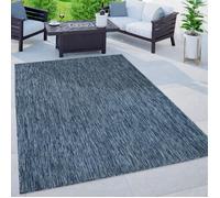 Paco Home Tapis Intérieur Et Extérieur Balcon Terrasse Tapis Cuisine Monochrome Moucheté, Dimension:160x220 cm, Couleur:Bleu