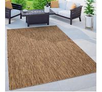 Paco Home Tapis Intérieur Et Extérieur Balcon Terrasse Tapis Cuisine Monochrome Moucheté, Dimension:160x220 cm, Couleur:Café
