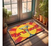 Tapis d'extérieur pour brunch Time : sirotez notre cocktail Bruneez signature ! Paillasson décoratif pour intérieur de chaussures amusantes (40 x 60 cm)