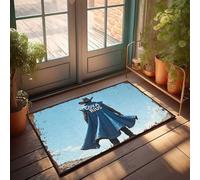 Tapis d'extérieur Rider of the Blue Cape : une aventure occidentale Paillasson Décorations pour l'intérieur de chaussures amusantes (40 x 60 cm)