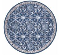 Tapis d'extérieur Tapis Rond for Patio extérieur, imperméable, Lavable, Grande Surface, décoration de Couloir, Chambre(Type 9,Diameter 80cm)