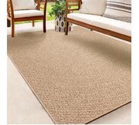 the carpet Kansas - Tapis pour l'intérieur et l'extérieur Robuste au Look Naturel de Jute, résistant aux intempéries, Convient pour la terrasse et Le Jardin, 140 x 200 cm