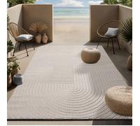 the carpet Santo Plus Tapis Moderne pour Salon, Chambre à Coucher, crème, Tapis de Style bohème, 140 x 200 cm, en polypropylène