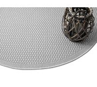 Tapis d'extérieur - THE CARPET - Toronto - Antidérapant - Gris - Rond 120 cm