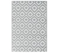 Tapis d'extérieur - vidaXL - 160x230 cm - Gris clair - Polypropylène - Résistant aux UV - Design réversible