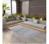 vidaXL - Tapis d'extérieur ARAKIL - 160x230 cm - PP - Gris