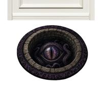 Tapis D'Halloween Carpette Décorative Ronde Antidérapante Douce à Illusion