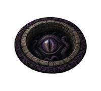 Tapis d'Halloween, décoration de sol effrayante, design d'illusion rond ave